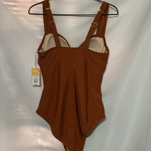 NWT KONA SOL WO SIZE  LG12/14. COPPER ONE PIECE BATHING SUIT LENGTH APPROX 25” - Picture 11 of 11